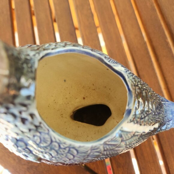 Vintage 1950s Ball Bros Ceramic Quail Bird Figurine Planter Vase 7.3" Tall - Picture 9 of 13